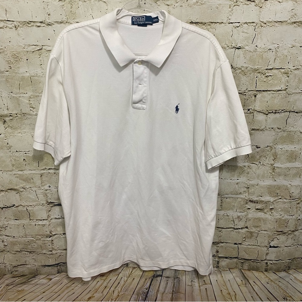 Polo Ralph Lauren White Cotton Short Sleeve Polo Shirt